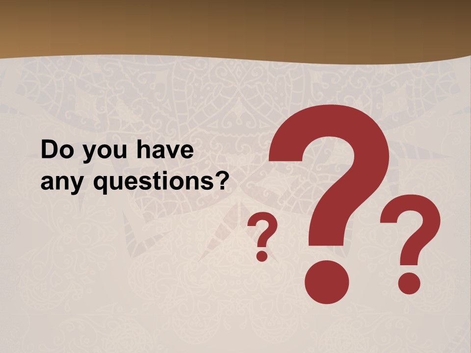 A Brown Background With A Pattern On It PowerPoint Template