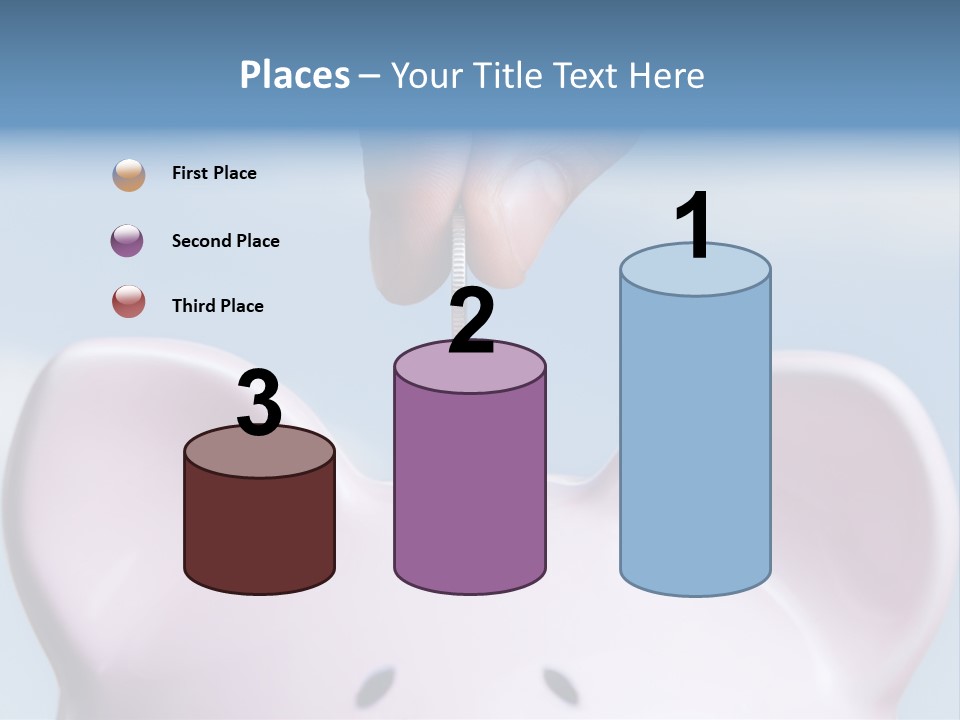 A Person Putting A Coin Into A Pink Piggy Bank PowerPoint Template