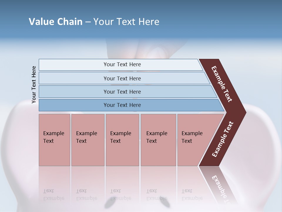 A Person Putting A Coin Into A Pink Piggy Bank PowerPoint Template