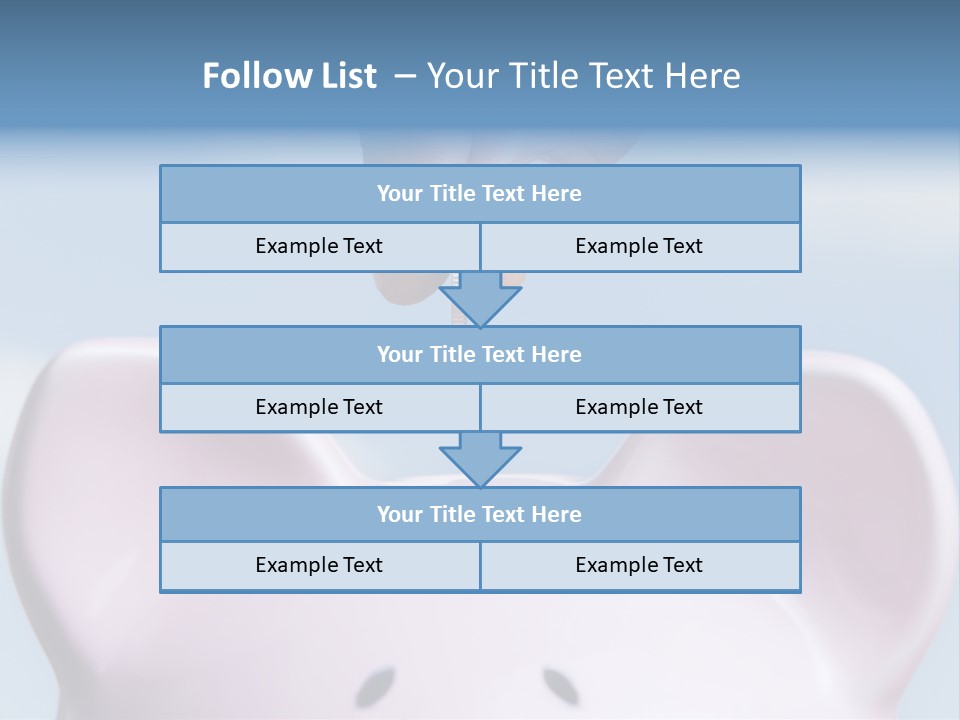 A Person Putting A Coin Into A Pink Piggy Bank PowerPoint Template