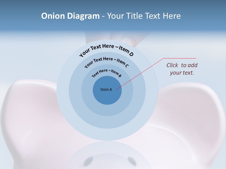 A Person Putting A Coin Into A Pink Piggy Bank PowerPoint Template