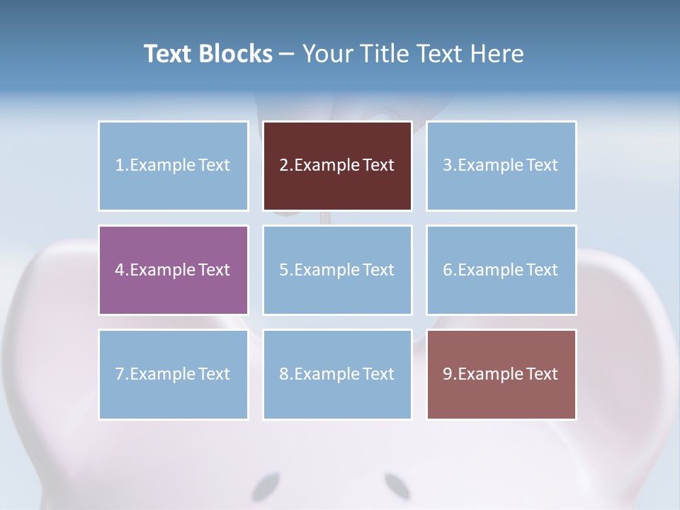 A Person Putting A Coin Into A Pink Piggy Bank PowerPoint Template