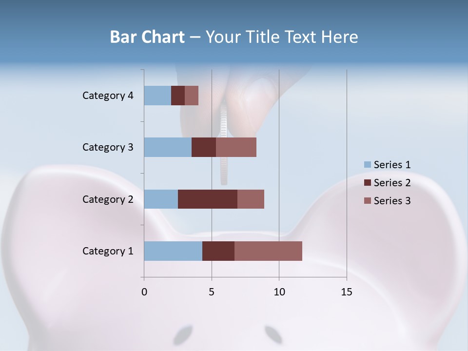 A Person Putting A Coin Into A Pink Piggy Bank PowerPoint Template