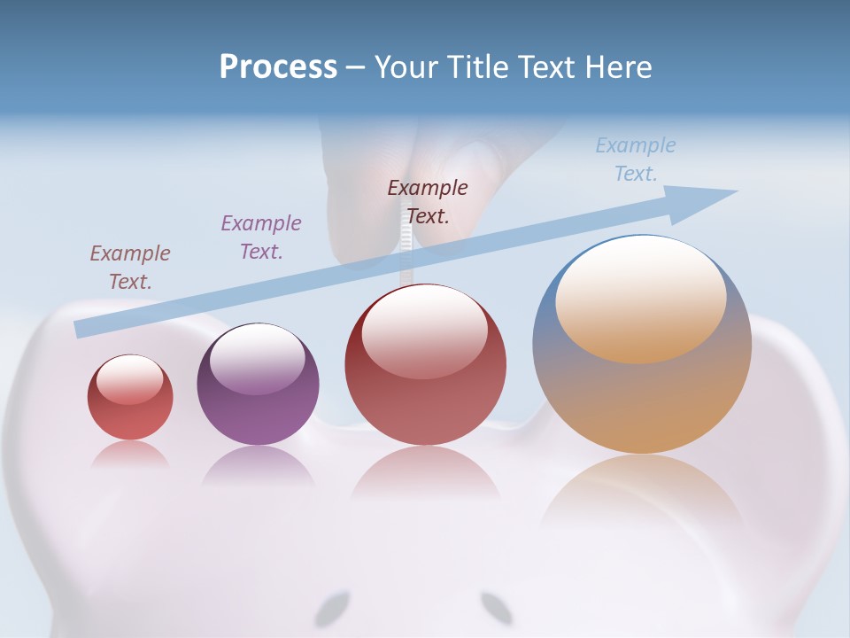 A Person Putting A Coin Into A Pink Piggy Bank PowerPoint Template