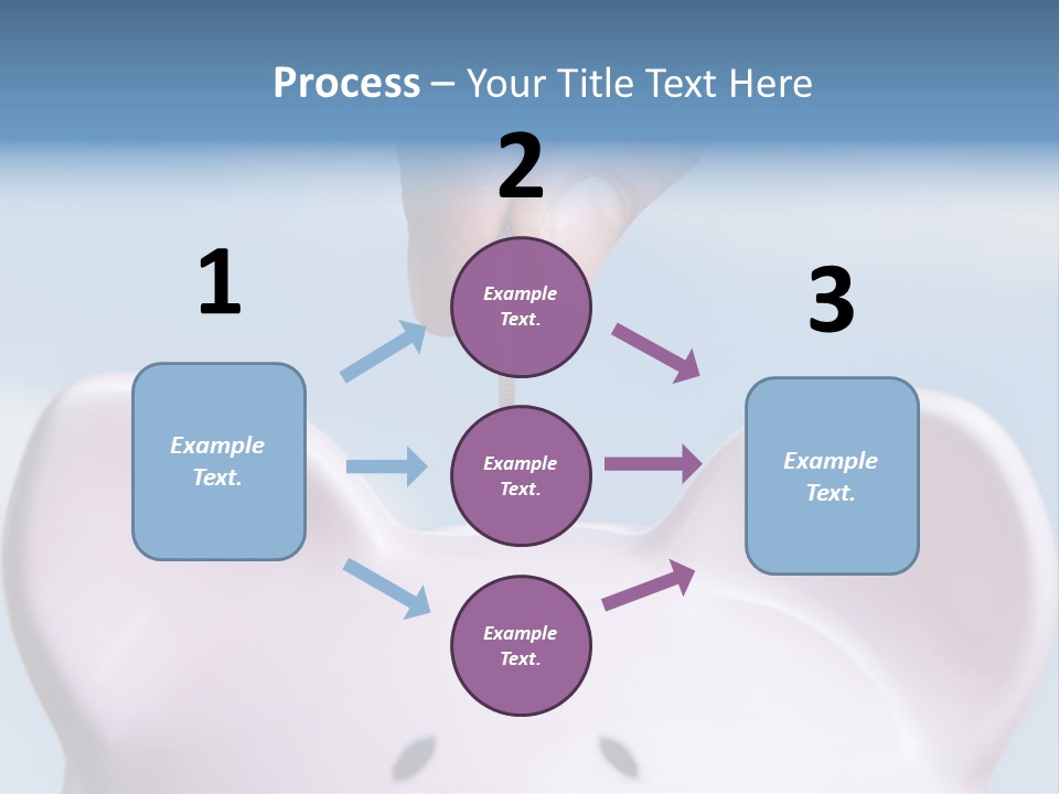A Person Putting A Coin Into A Pink Piggy Bank PowerPoint Template