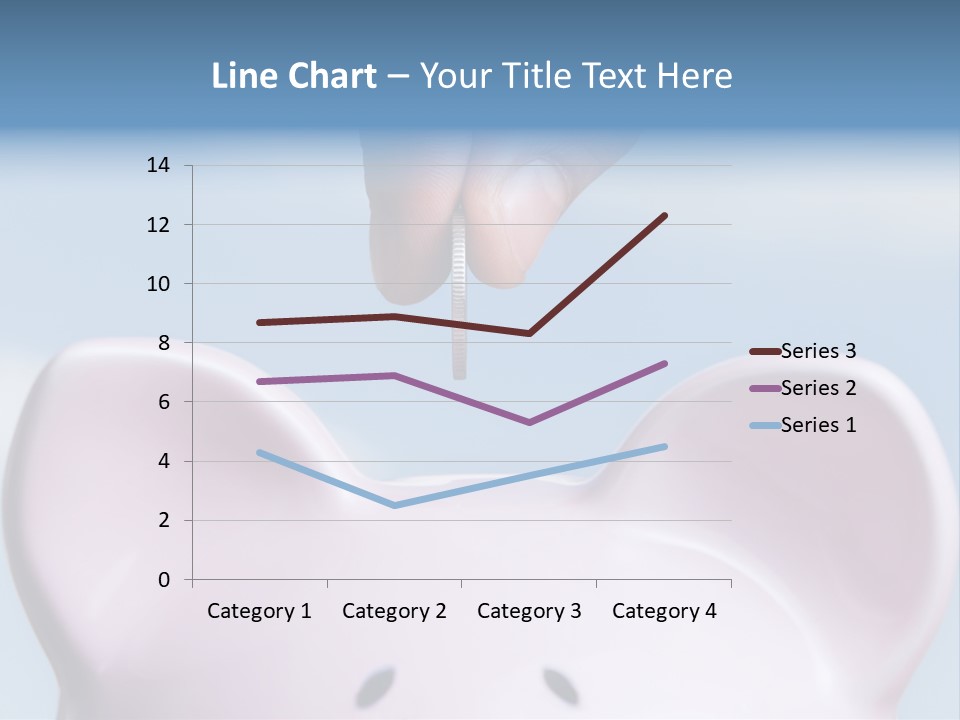 A Person Putting A Coin Into A Pink Piggy Bank PowerPoint Template