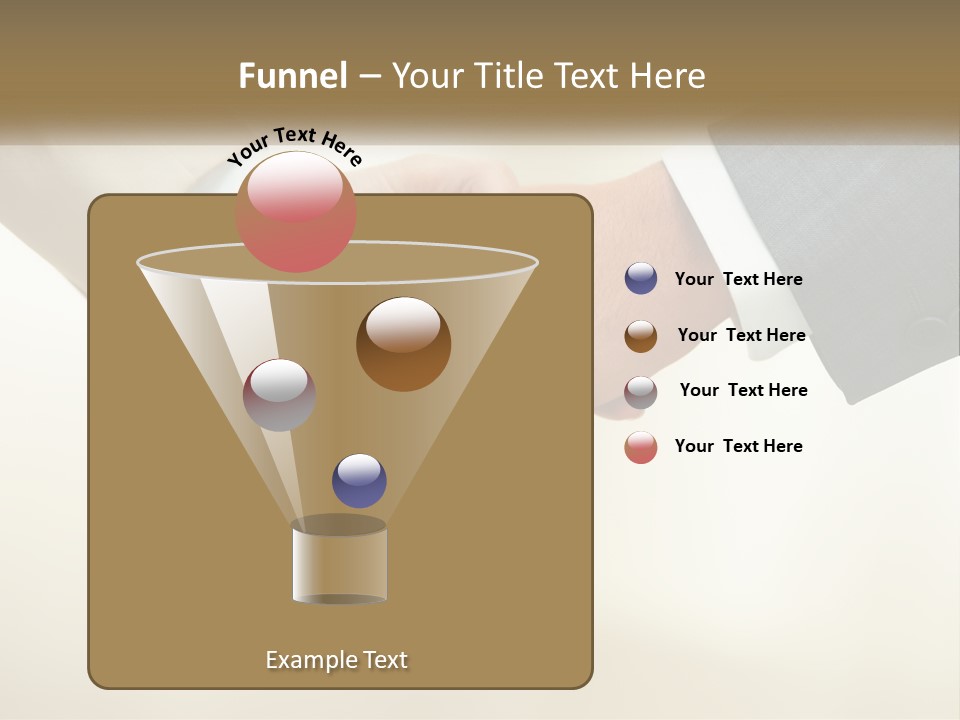 Two People Shaking Hands In Front Of A White Background PowerPoint Template