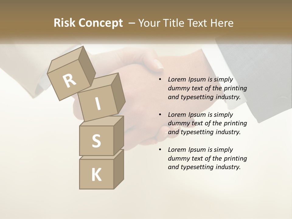 Two People Shaking Hands In Front Of A White Background PowerPoint Template