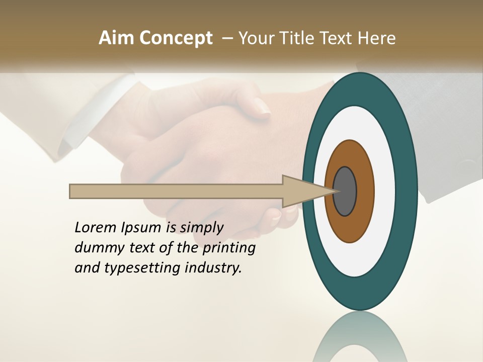 Two People Shaking Hands In Front Of A White Background PowerPoint Template