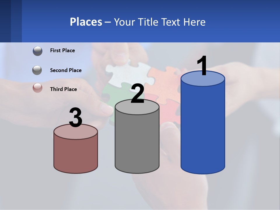 A Group Of People Putting Pieces Of A Puzzle Together PowerPoint Template