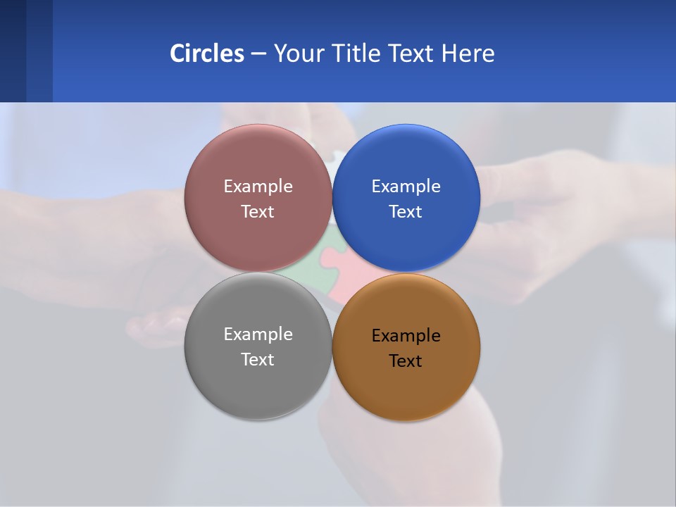 A Group Of People Putting Pieces Of A Puzzle Together PowerPoint Template