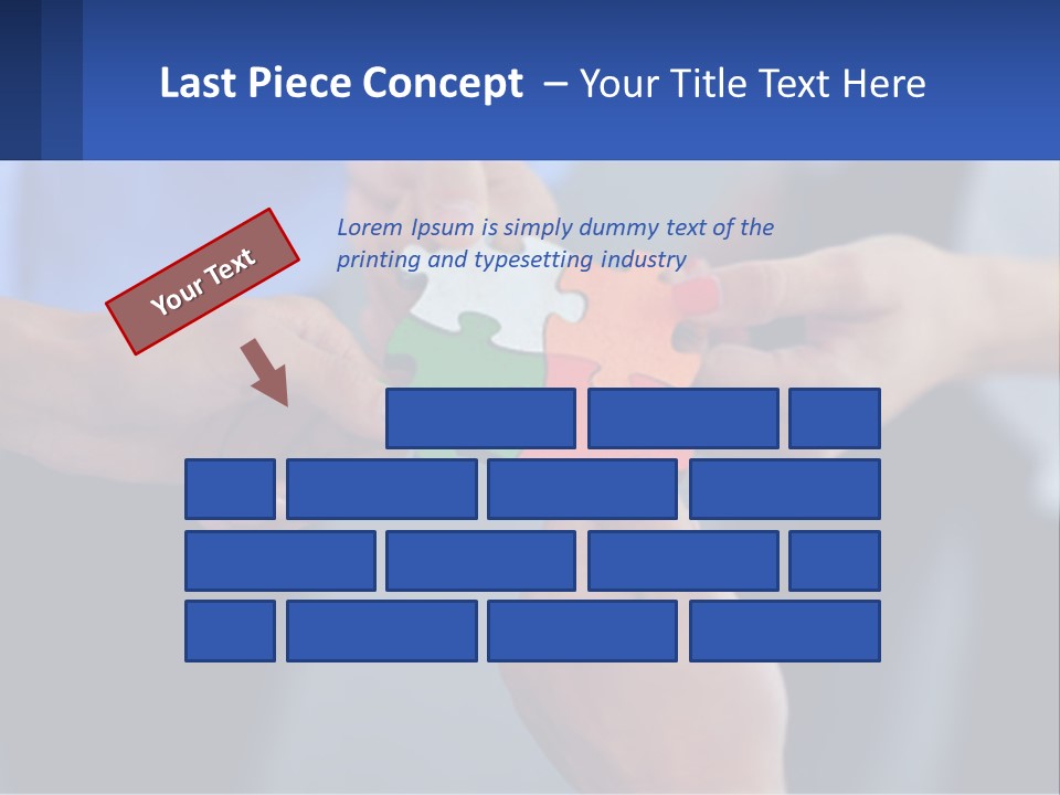 A Group Of People Putting Pieces Of A Puzzle Together PowerPoint Template