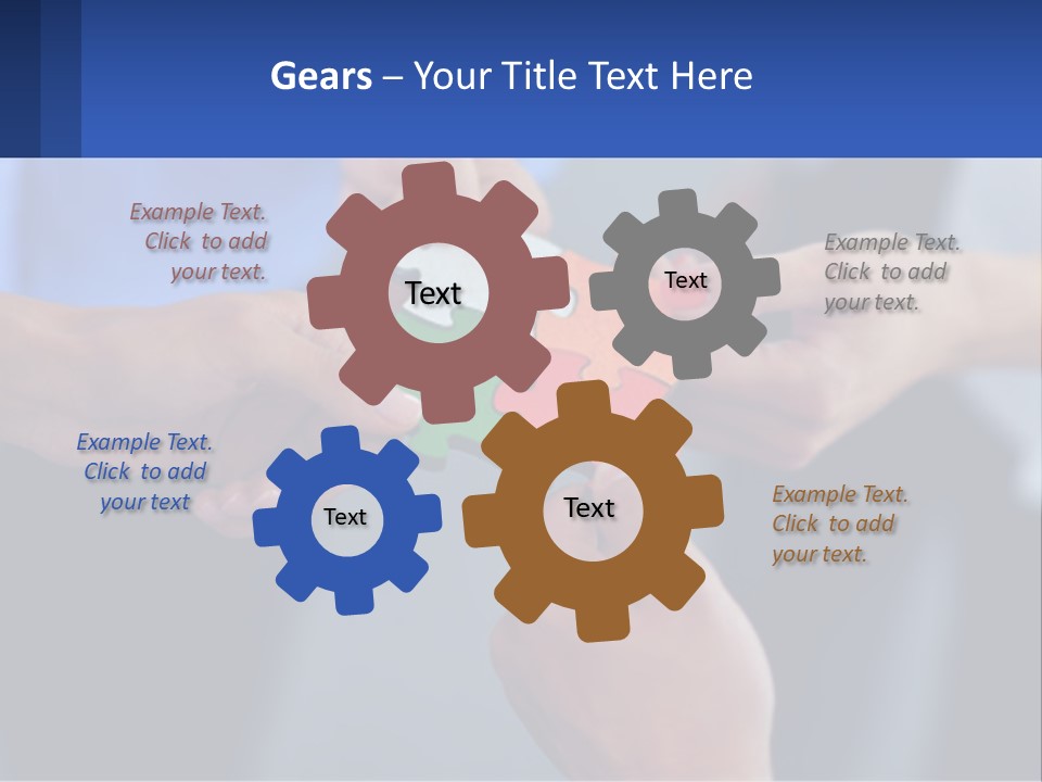 A Group Of People Putting Pieces Of A Puzzle Together PowerPoint Template
