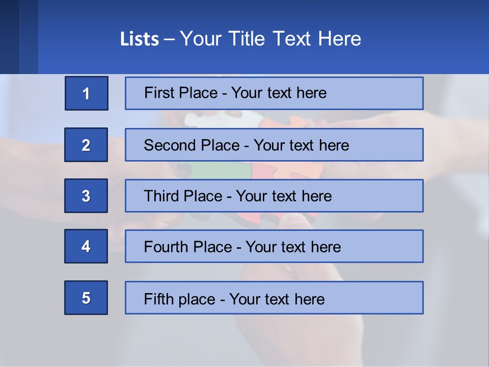 A Group Of People Putting Pieces Of A Puzzle Together PowerPoint Template
