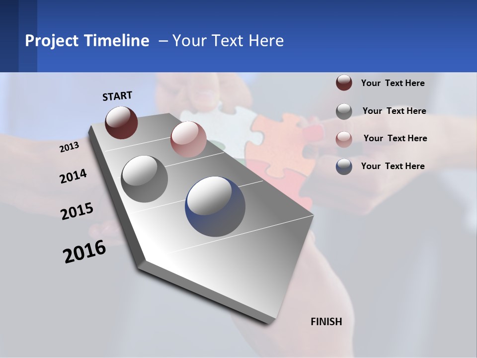A Group Of People Putting Pieces Of A Puzzle Together PowerPoint Template