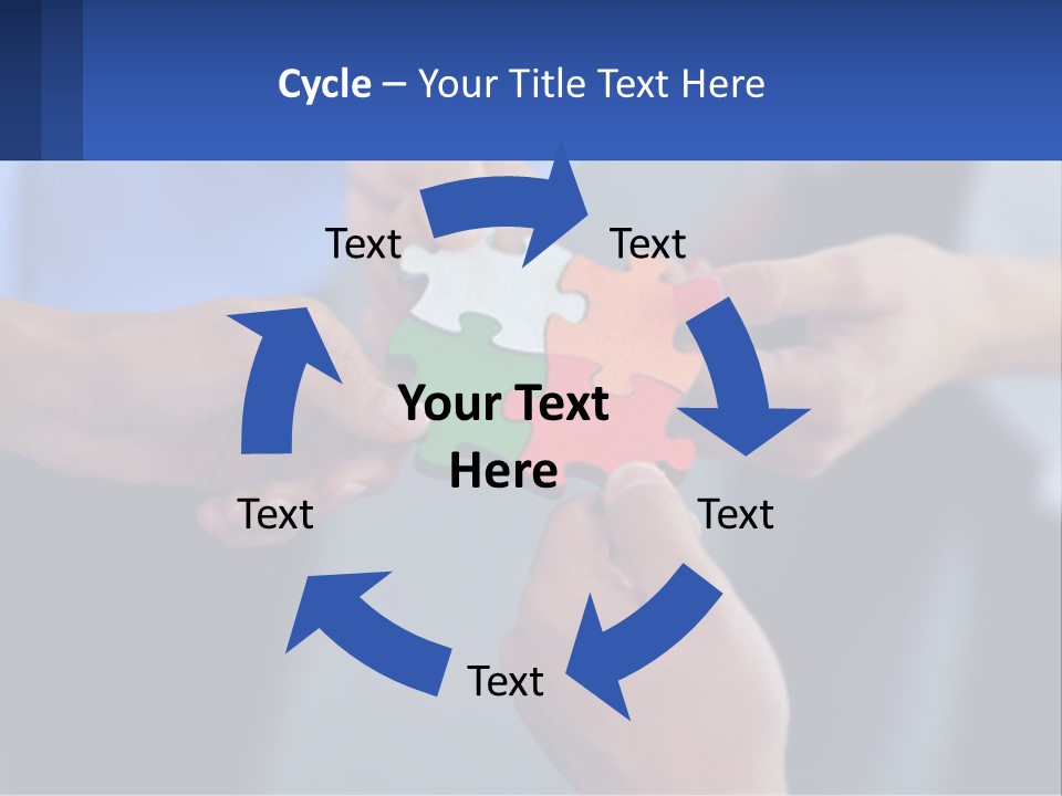 A Group Of People Putting Pieces Of A Puzzle Together PowerPoint Template