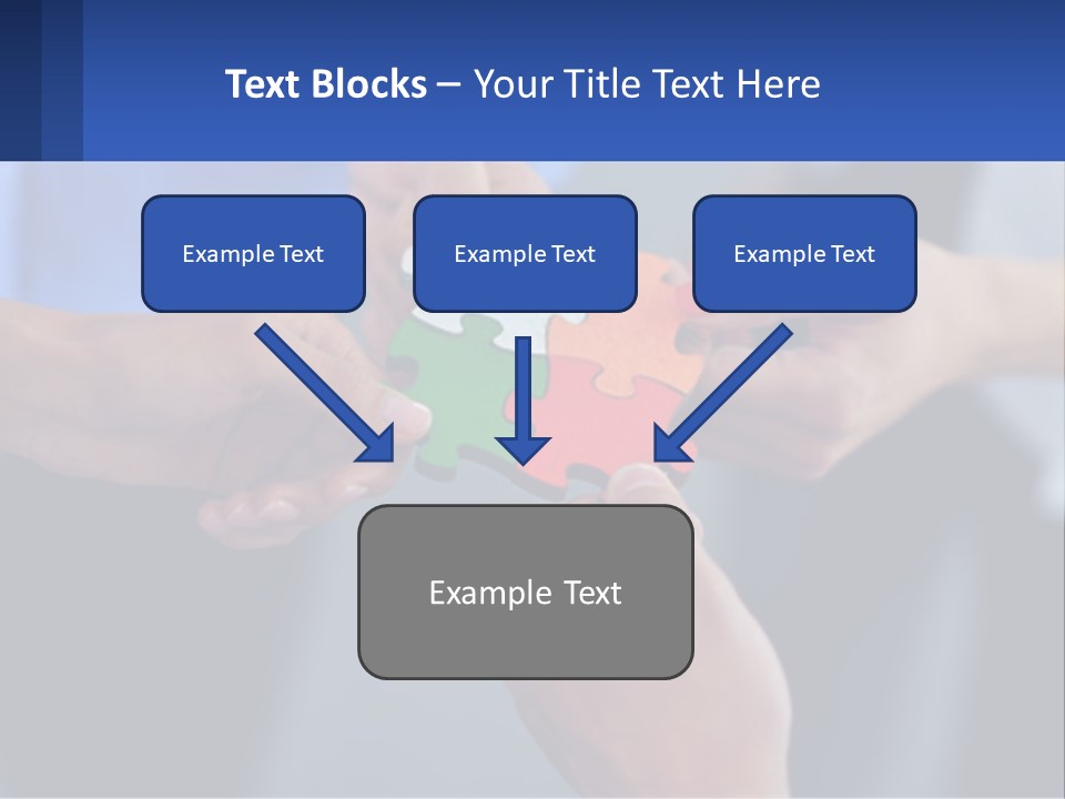 A Group Of People Putting Pieces Of A Puzzle Together PowerPoint Template