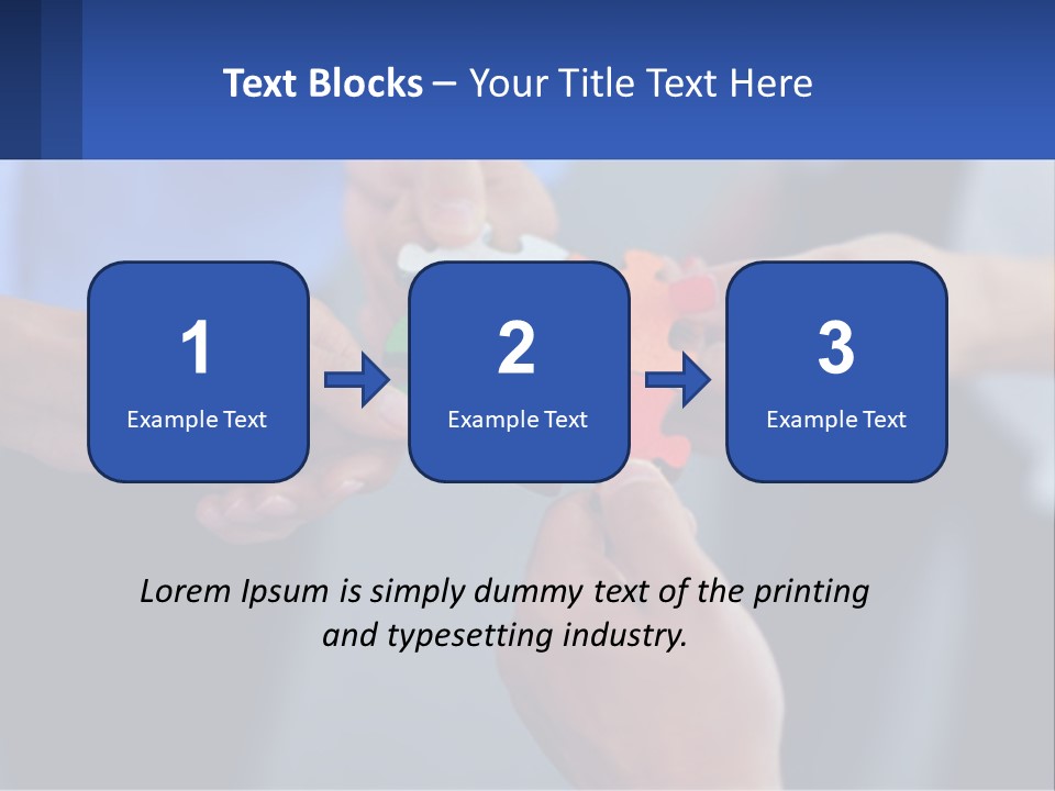 A Group Of People Putting Pieces Of A Puzzle Together PowerPoint Template