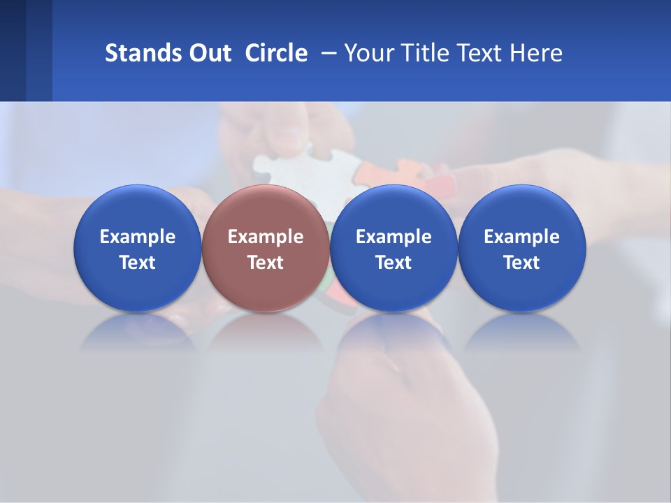 A Group Of People Putting Pieces Of A Puzzle Together PowerPoint Template