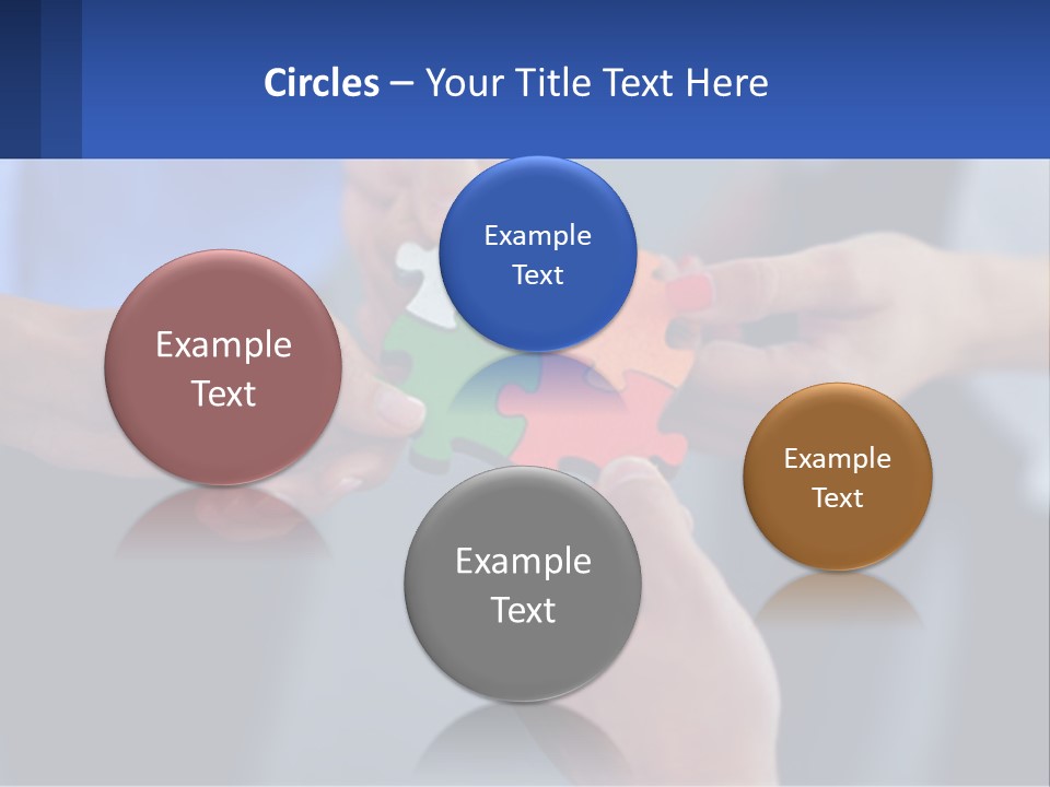 A Group Of People Putting Pieces Of A Puzzle Together PowerPoint Template