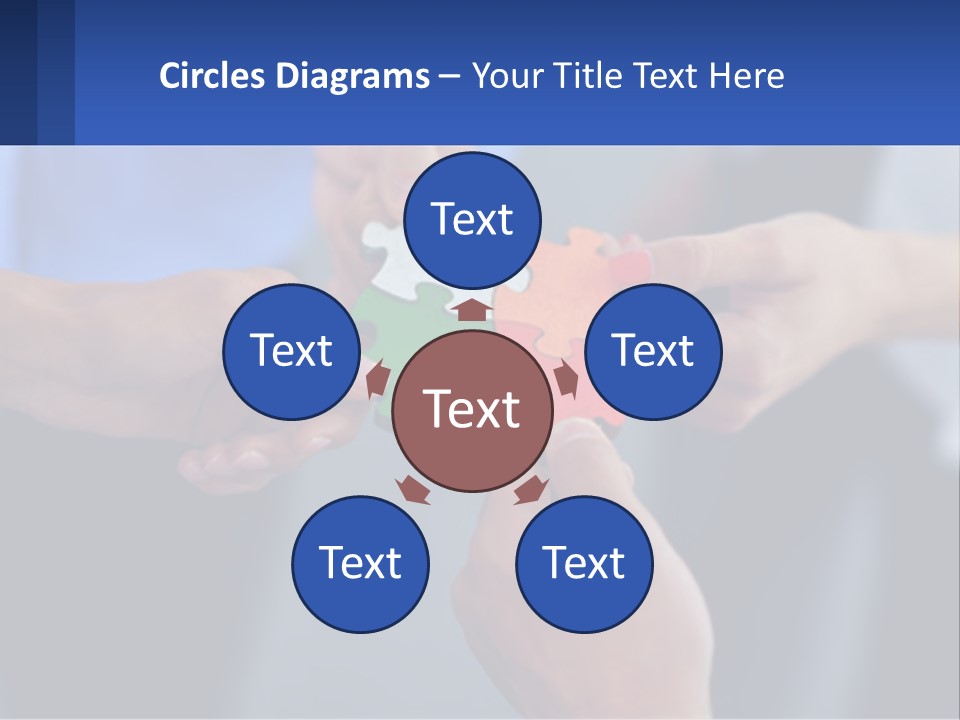 A Group Of People Putting Pieces Of A Puzzle Together PowerPoint Template