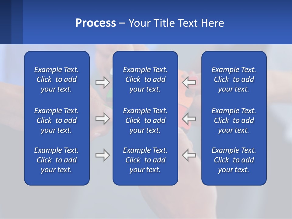 A Group Of People Putting Pieces Of A Puzzle Together PowerPoint Template