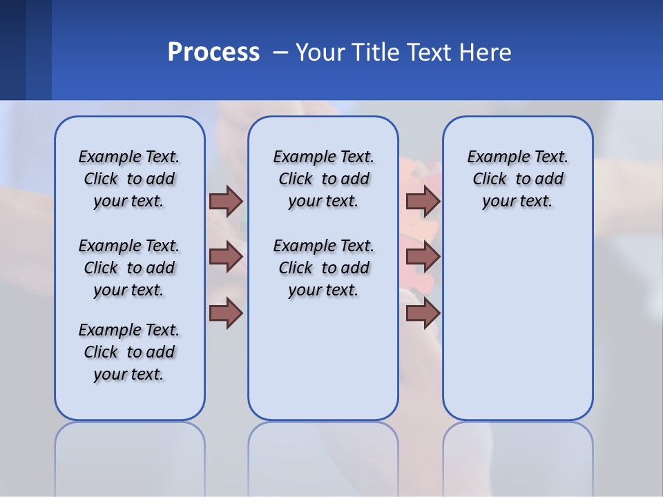 A Group Of People Putting Pieces Of A Puzzle Together PowerPoint Template