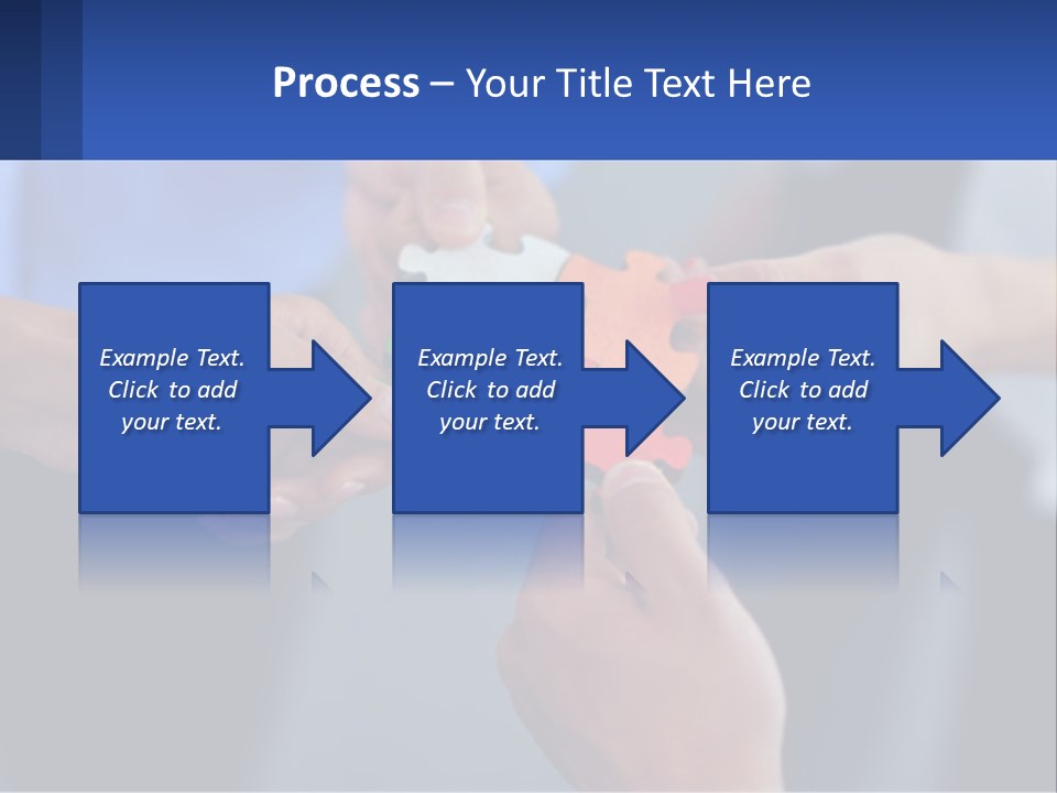 A Group Of People Putting Pieces Of A Puzzle Together PowerPoint Template