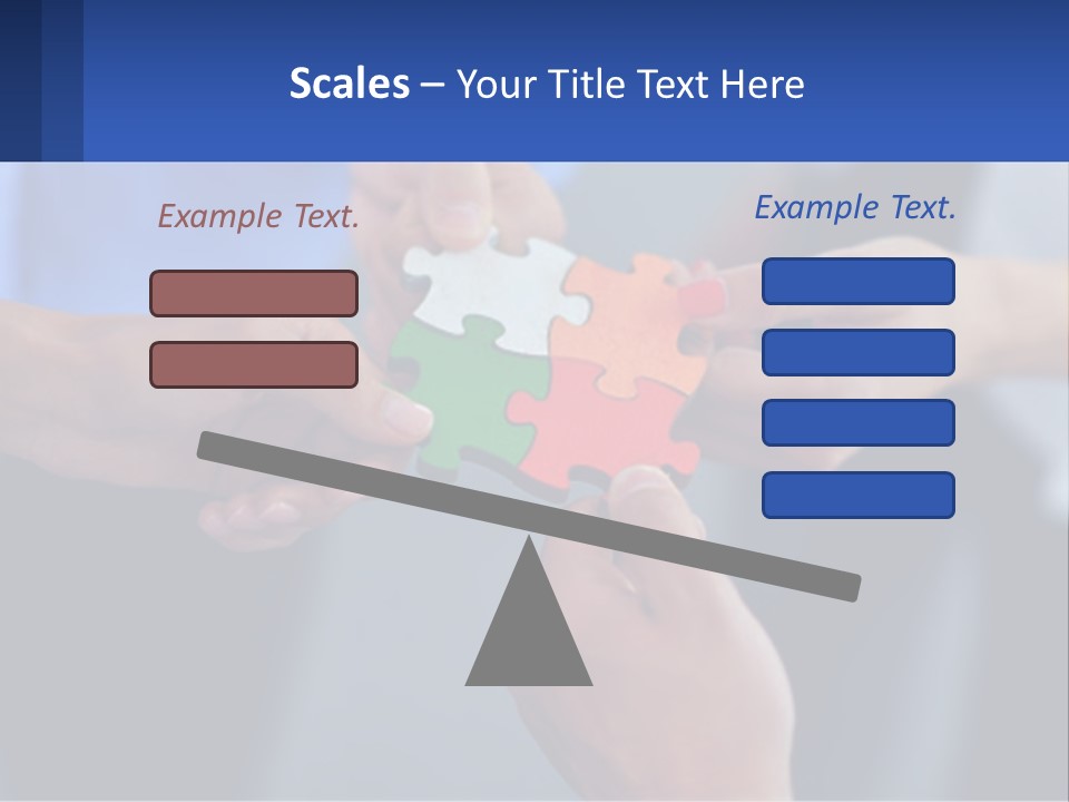 A Group Of People Putting Pieces Of A Puzzle Together PowerPoint Template