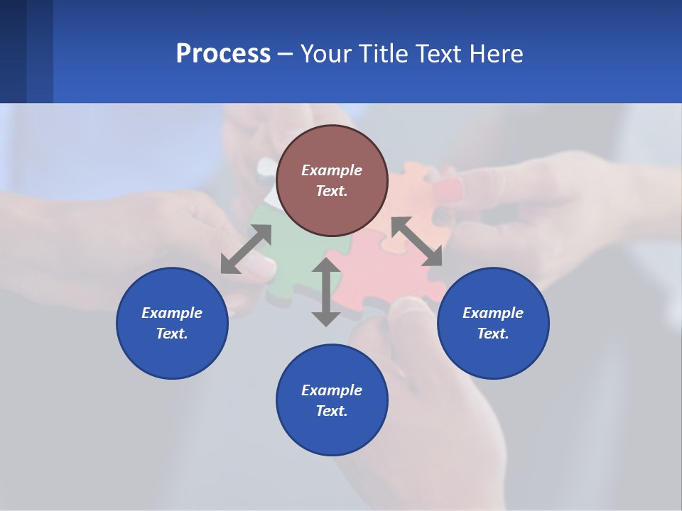 A Group Of People Putting Pieces Of A Puzzle Together PowerPoint Template