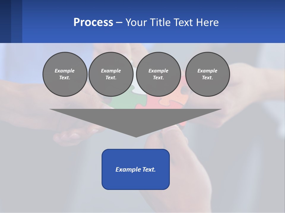 A Group Of People Putting Pieces Of A Puzzle Together PowerPoint Template