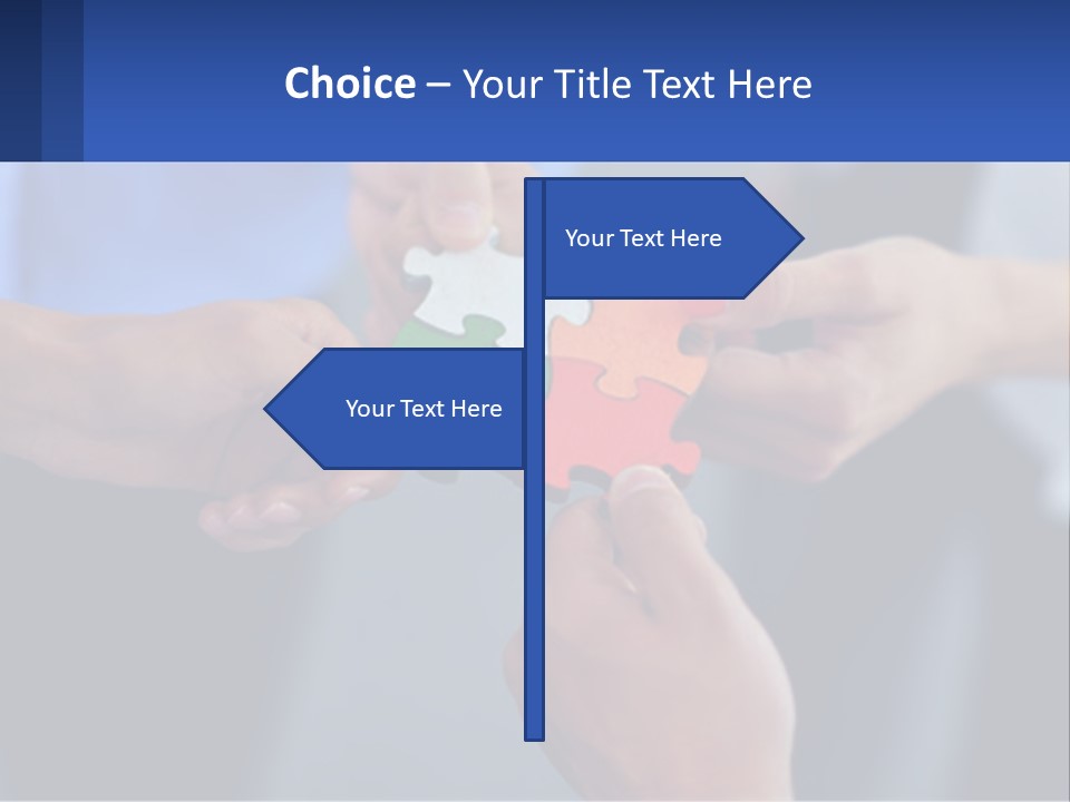 A Group Of People Putting Pieces Of A Puzzle Together PowerPoint Template