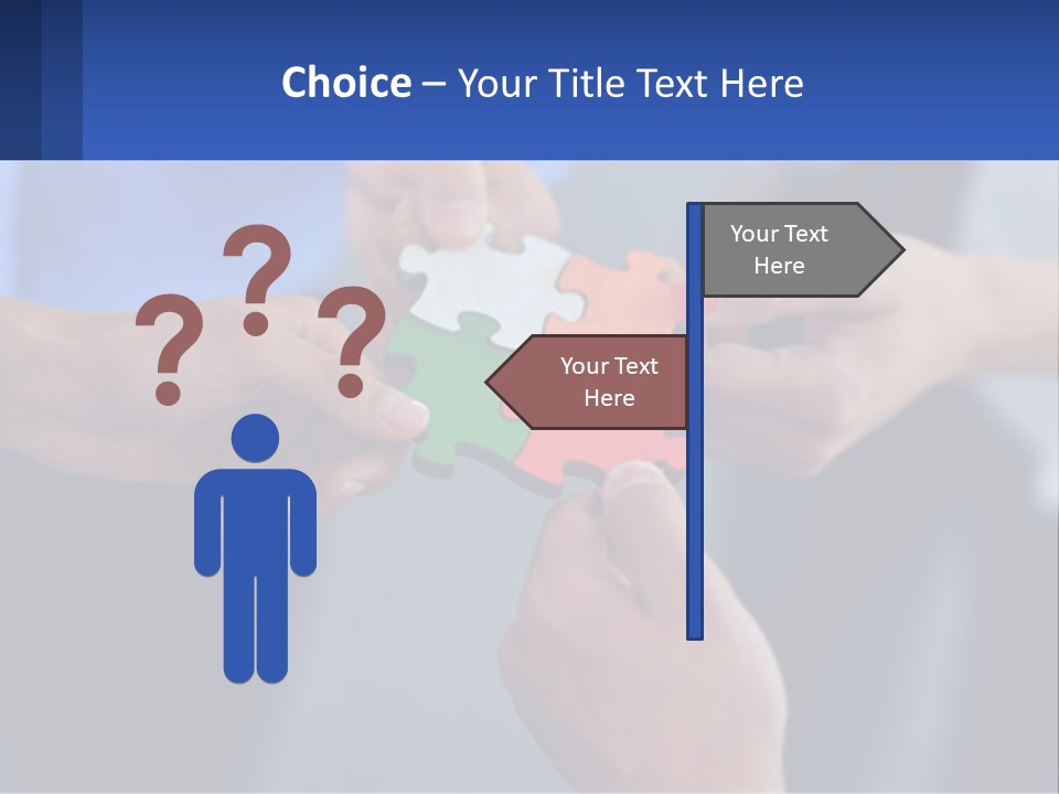 A Group Of People Putting Pieces Of A Puzzle Together PowerPoint Template
