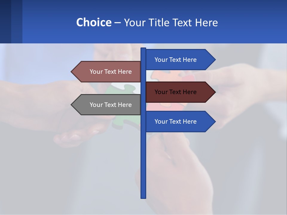 A Group Of People Putting Pieces Of A Puzzle Together PowerPoint Template