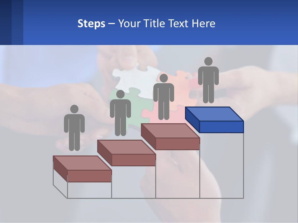 A Group Of People Putting Pieces Of A Puzzle Together PowerPoint Template