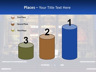 A Group Of People Standing In Front Of A Building PowerPoint Template