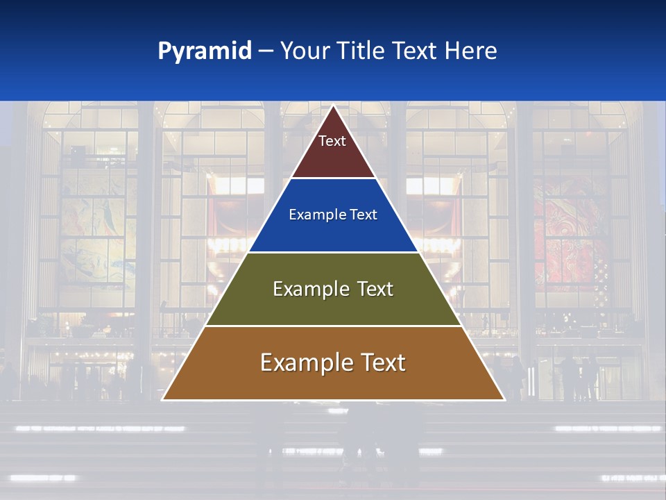 A Group Of People Standing In Front Of A Building PowerPoint Template