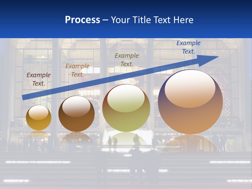 A Group Of People Standing In Front Of A Building PowerPoint Template