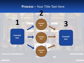 A Group Of People Standing In Front Of A Building PowerPoint Template