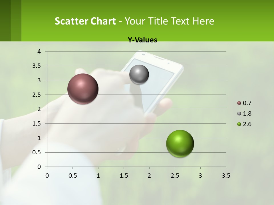A Person Holding A Cell Phone In Their Hand PowerPoint Template