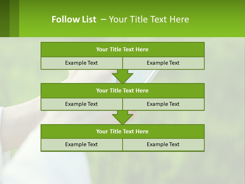 A Person Holding A Cell Phone In Their Hand PowerPoint Template