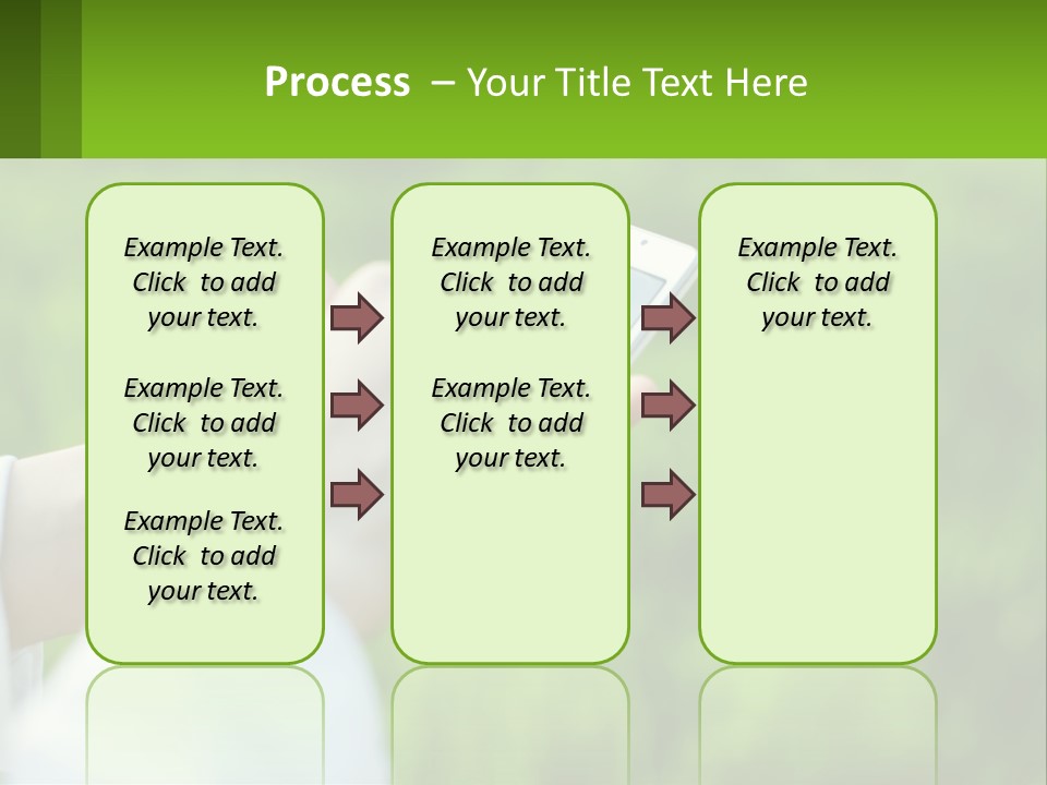 A Person Holding A Cell Phone In Their Hand PowerPoint Template