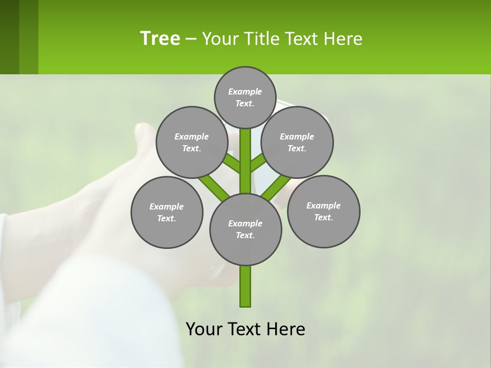 A Person Holding A Cell Phone In Their Hand PowerPoint Template