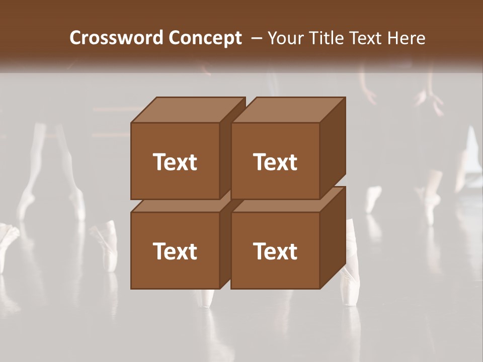 A Group Of Ballet Dancers In A Dance Studio PowerPoint Template