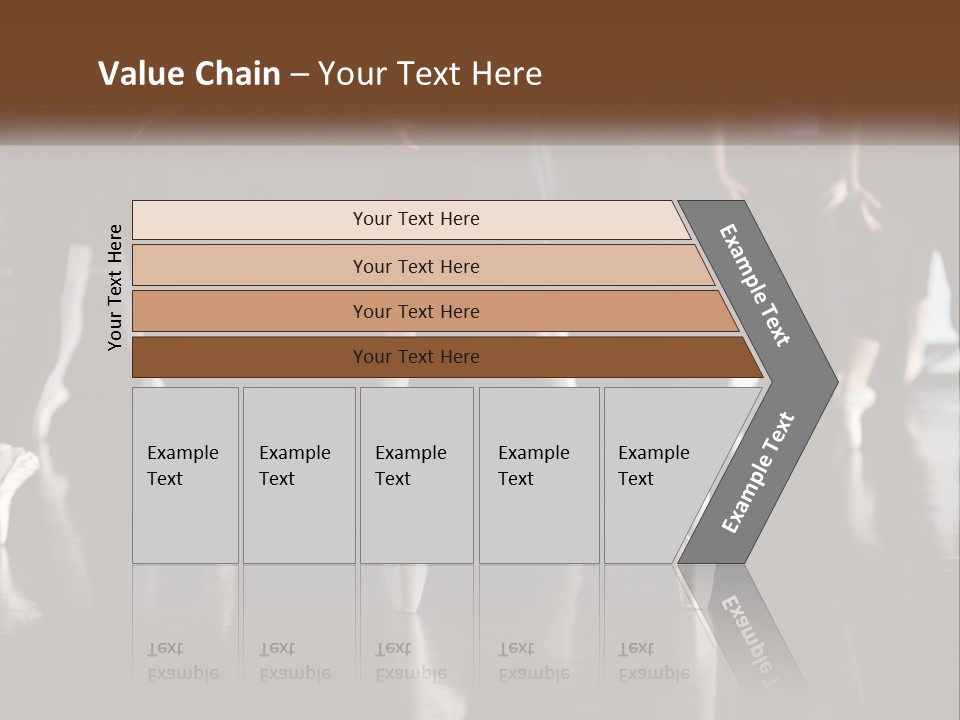 A Group Of Ballet Dancers In A Dance Studio PowerPoint Template