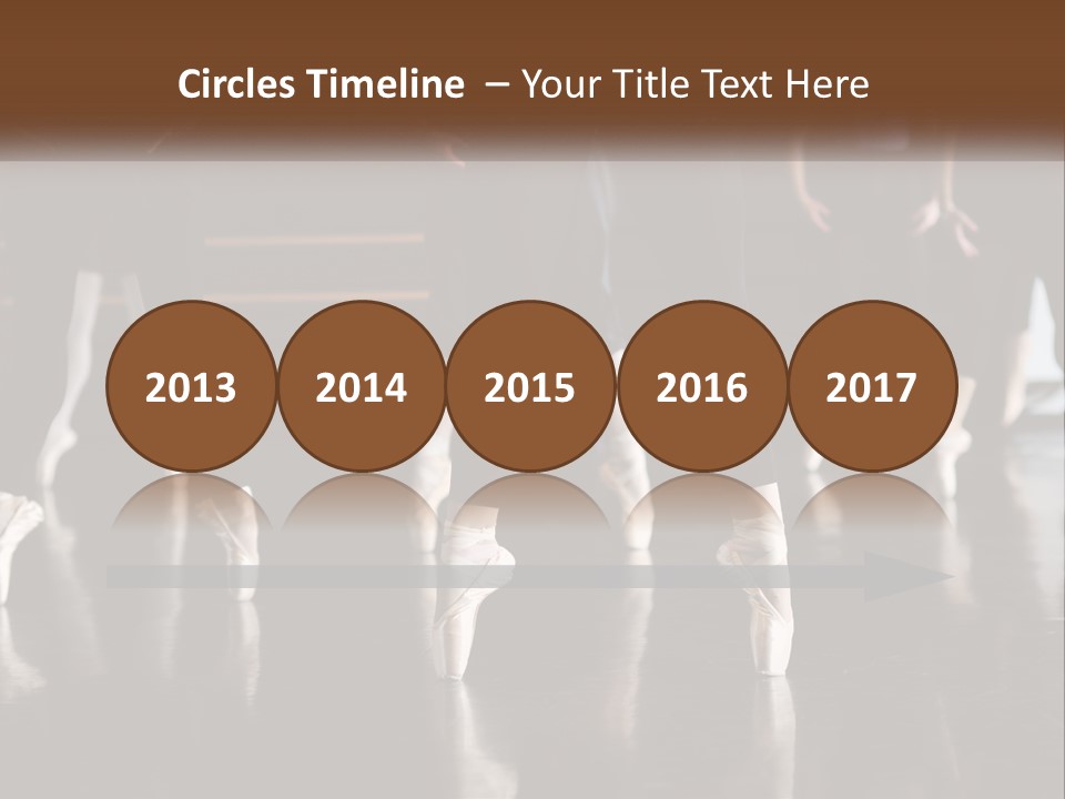 A Group Of Ballet Dancers In A Dance Studio PowerPoint Template