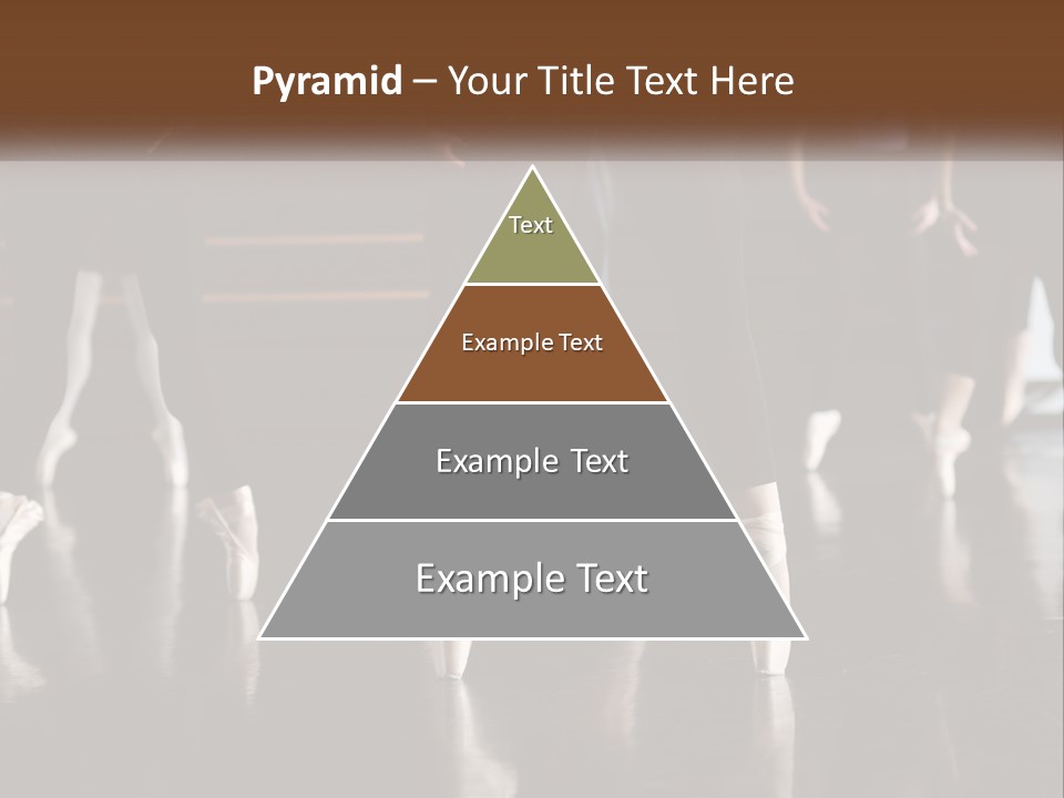 A Group Of Ballet Dancers In A Dance Studio PowerPoint Template