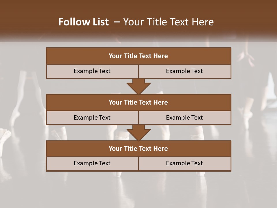 A Group Of Ballet Dancers In A Dance Studio PowerPoint Template