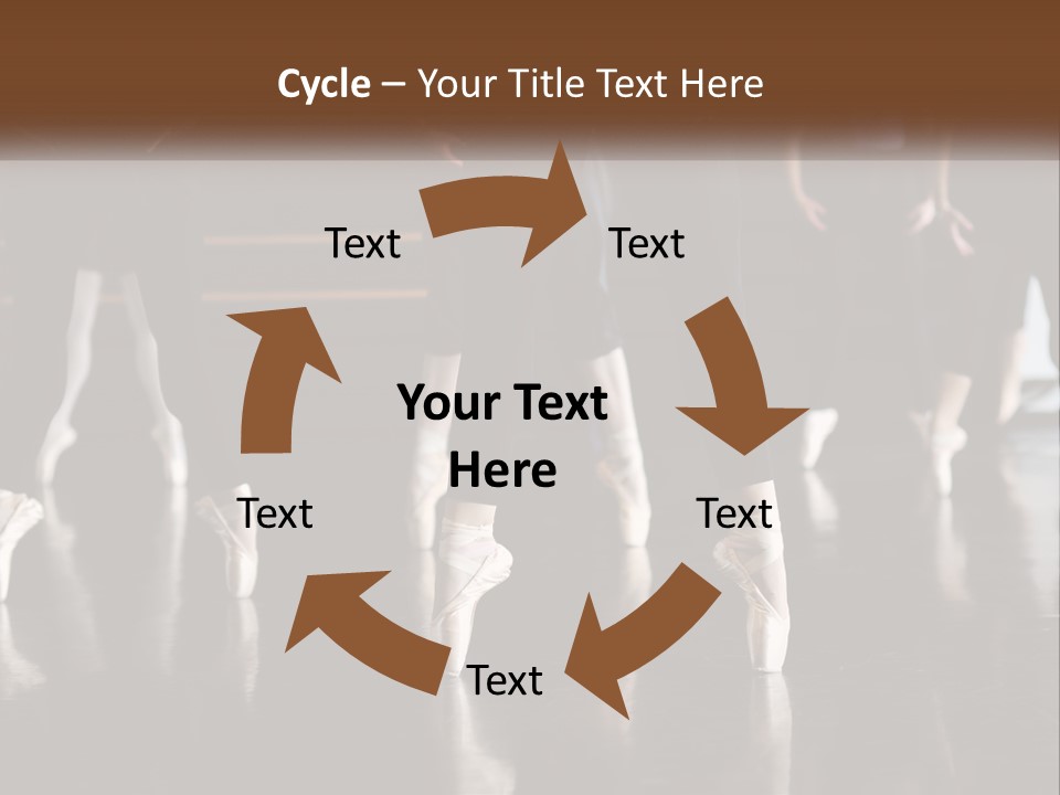 A Group Of Ballet Dancers In A Dance Studio PowerPoint Template