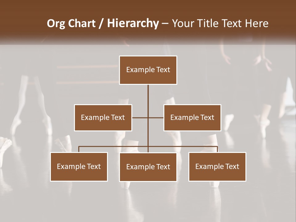 A Group Of Ballet Dancers In A Dance Studio PowerPoint Template